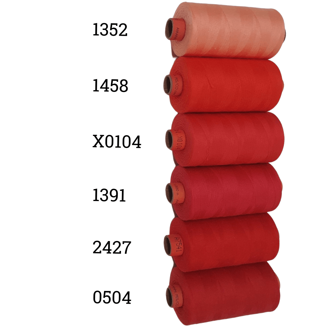 Rasant Thread 1000m B 50% Polyester 50% Cotton Colour Red Orange