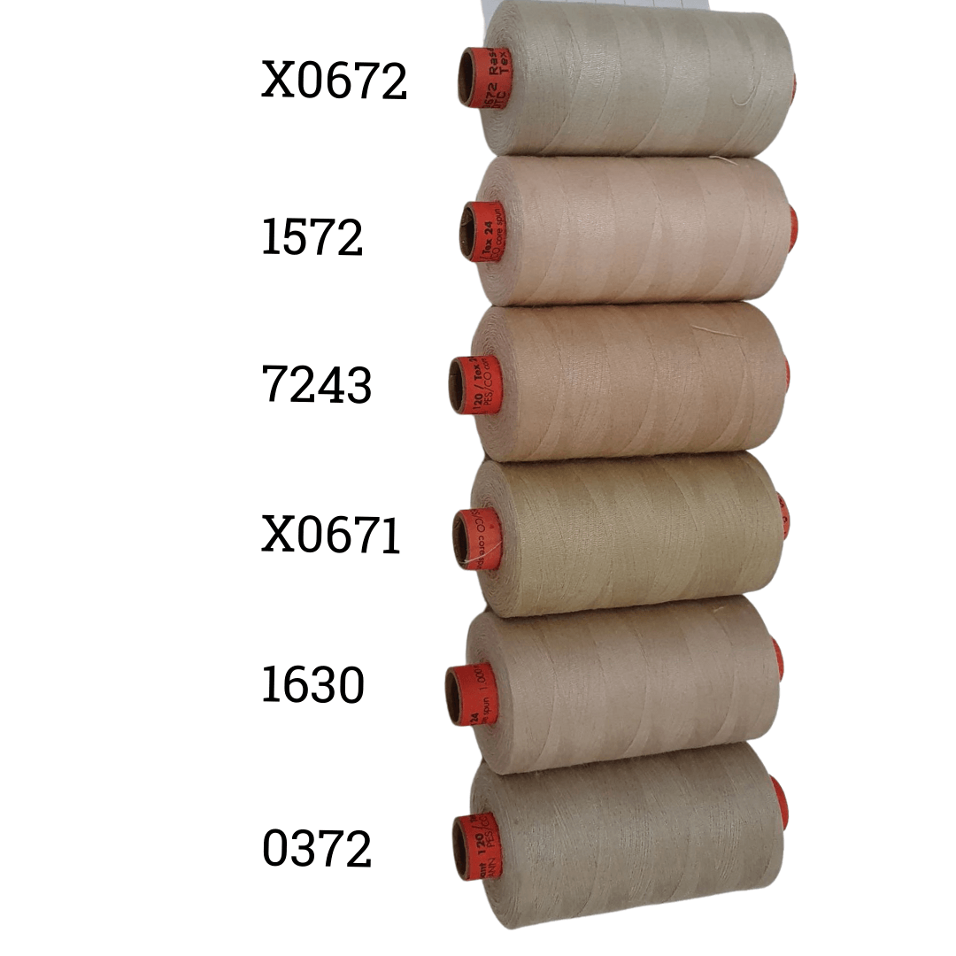Rasant Thread 1000m B 50% Polyester 50% Cotton Colour Taupe, Mocha