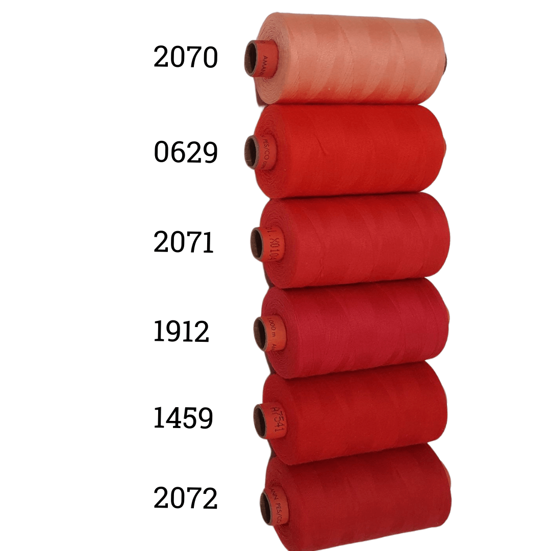 Rasant Thread 1000m C 50% Polyester 50% Cotton Colour Ruby Red, Dark Raspberry, Burgundy Red