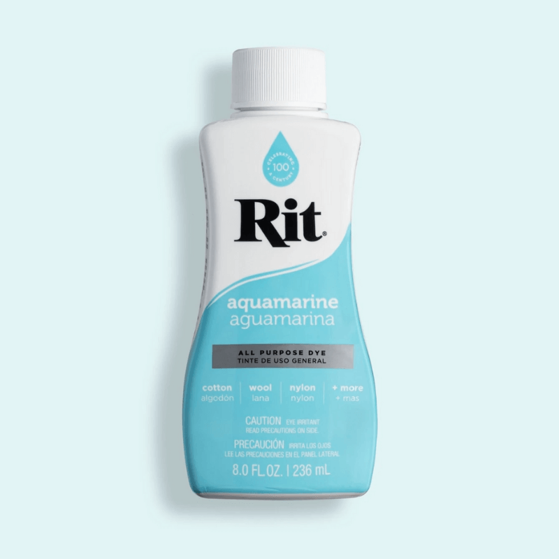 Rit Dye All Purpose Liquid Fabric Dye - Aquamarine is perfect for bringing coluor to your clothing, décor, crafts & more