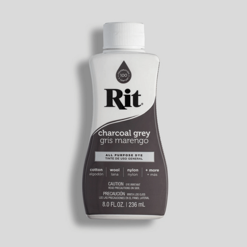Rit Dye All Purpose Liquid Fabric Dye - Charcoal Grey is perfect for bringing coluor to your clothing, décor, crafts & more