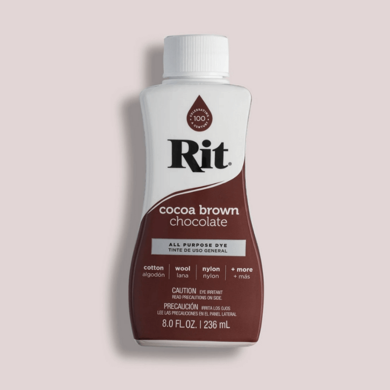 Rit Dye All Purpose Liquid Fabric Dye - Cocoa Brown is perfect for bringing coluor to your clothing, décor, crafts & more