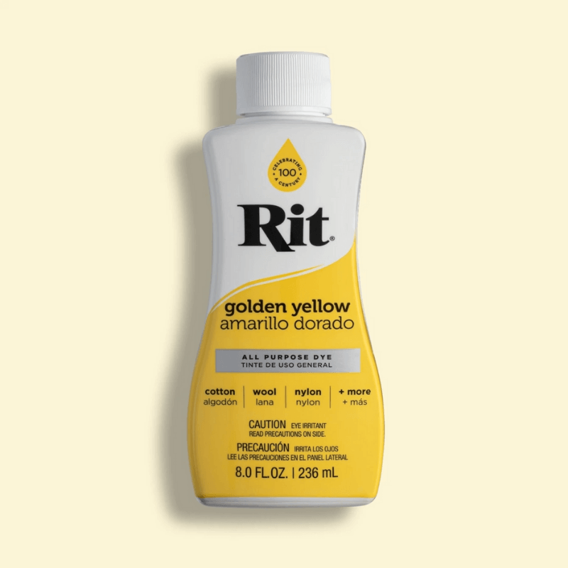 Rit Dye All Purpose Liquid Fabric Dye - Golden Yellow is perfect for bringing coluor to your clothing, décor, crafts & more