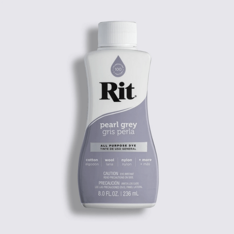 Rit Dye All Purpose Liquid Fabric Dye - Pearl Grey is perfect for bringing coluor to your clothing, décor, crafts & more