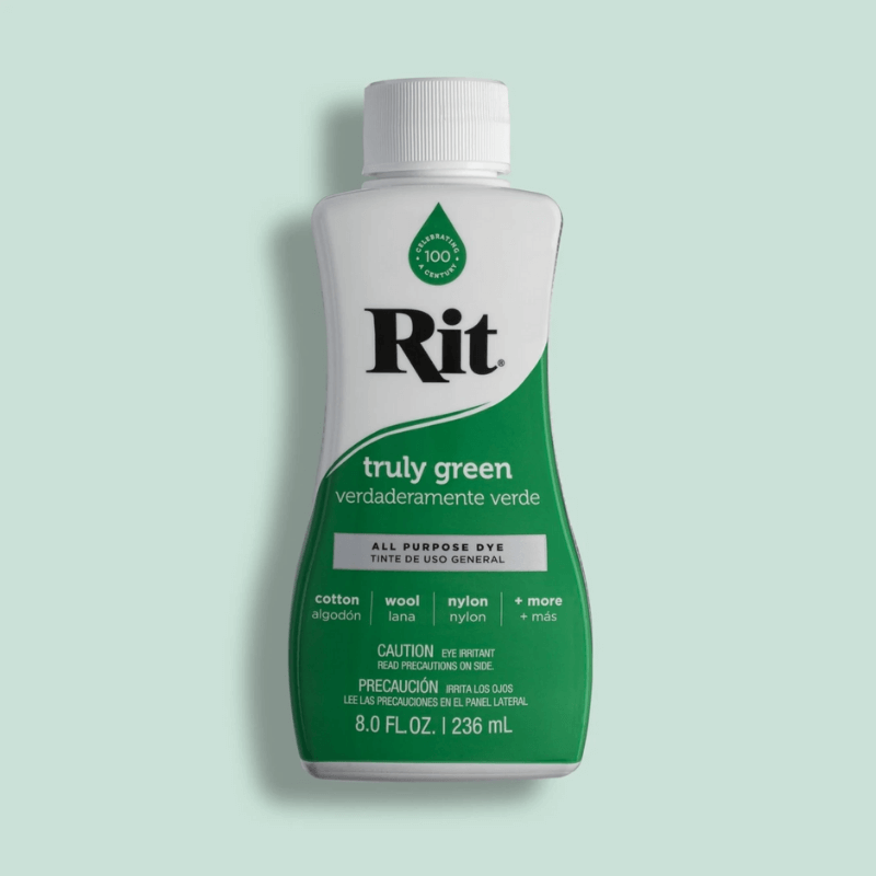 Rit Dye All Purpose Liquid Fabric Dye - Truly Green is perfect for bringing coluor to your clothing, décor, crafts & more