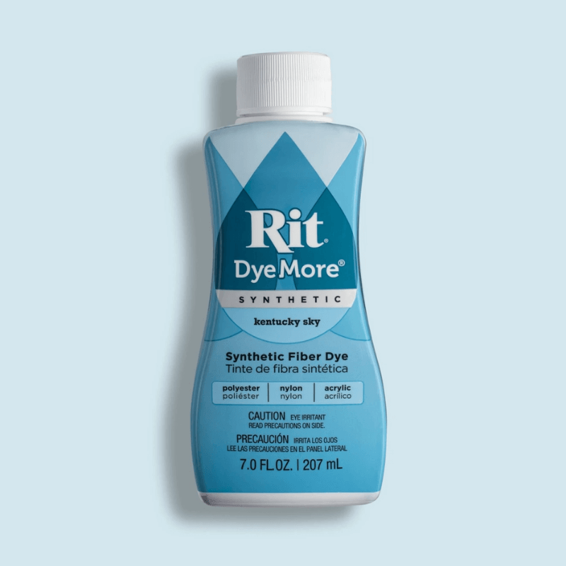 Rit Dye Dyemore Liquid Fabric Dye For Synthetics - Kentucky Sky turning your favorite fabric, shirts, cloth to make it look new again