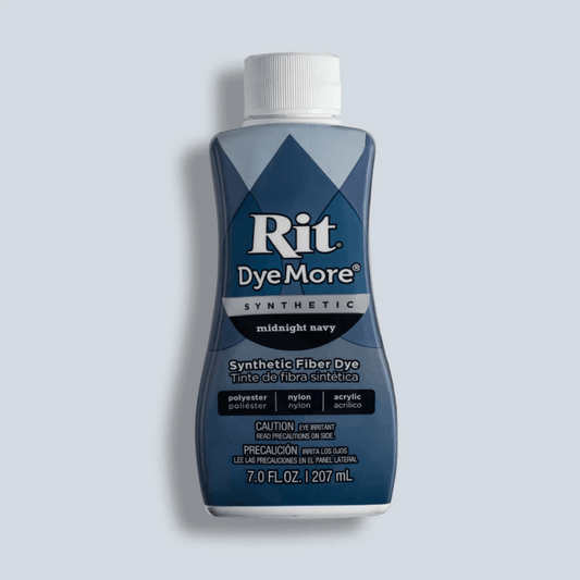 Rit Dye Dyemore Liquid Fabric Dye For Synthetics -Midnight Navy turning your favorite fabric, shirts, cloth to make it look new again