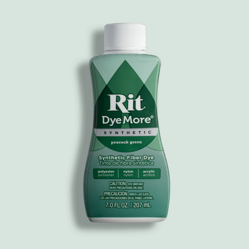 Rit Dye Dyemore Liquid Fabric Dye For Synthetics -Peacock Green turning your favorite fabric, shirts, cloth to make it look new again