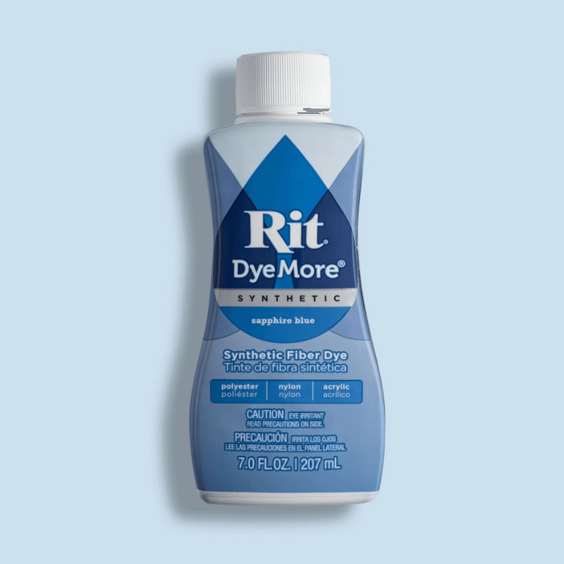 Rit Dye Dyemore Liquid Fabric Dye For Synthetics -Sapphire Blue turning your favorite fabric, shirts, cloth to make it look new again