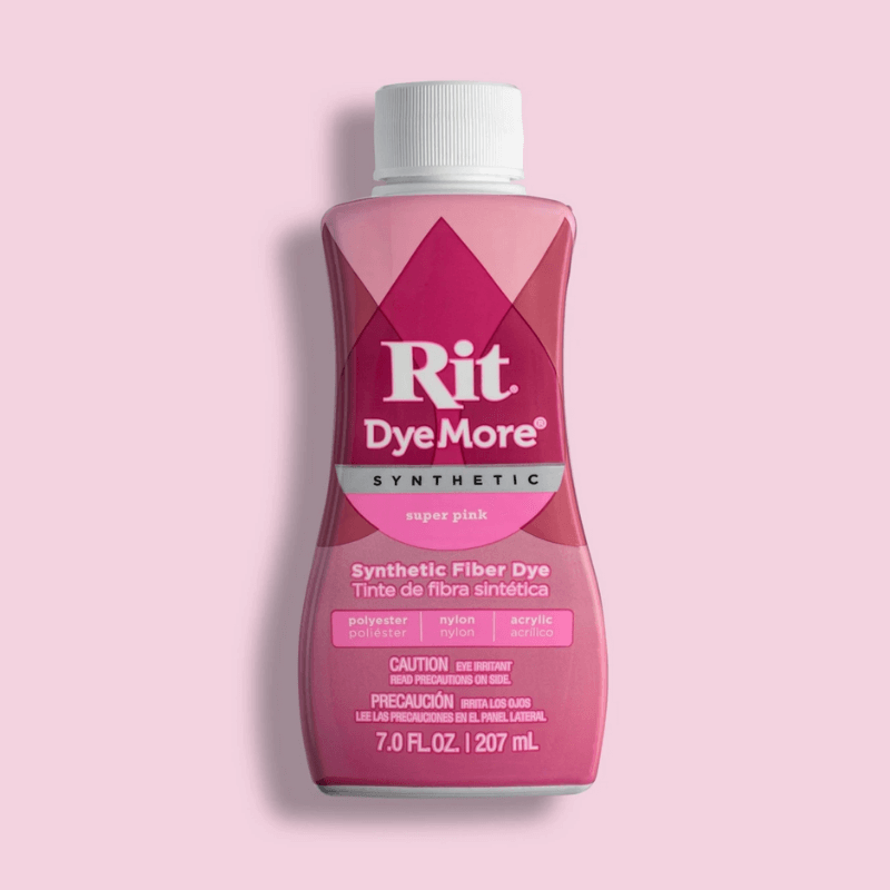 Rit Dye Dyemore Liquid Fabric Dye For Synthetics -Super Pink turning your favorite fabric, shirts, cloth to make it look new again