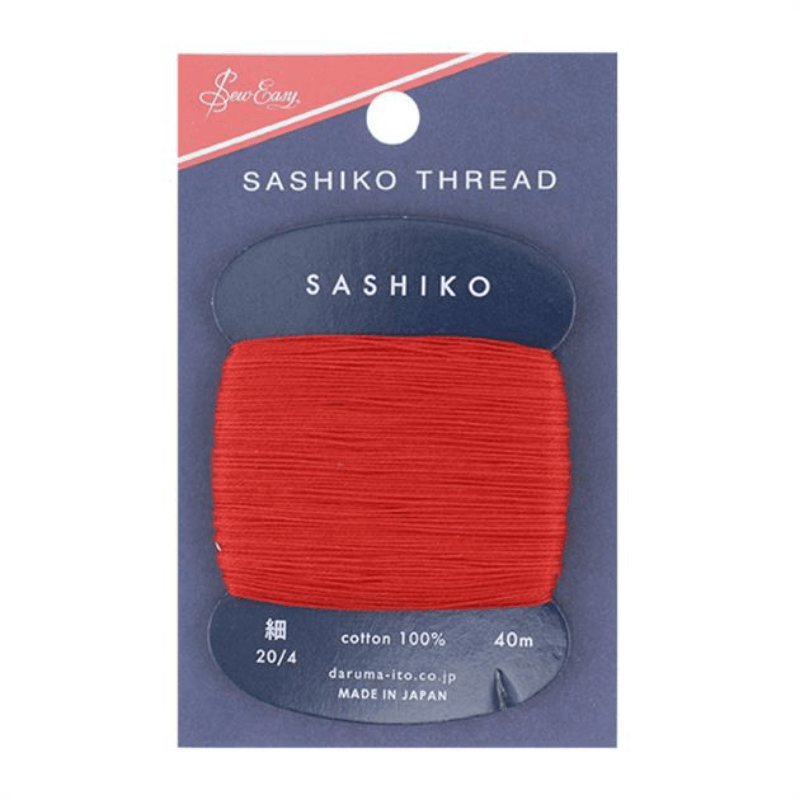 Sashiko - Sew Easy Thread Red Thick 40m