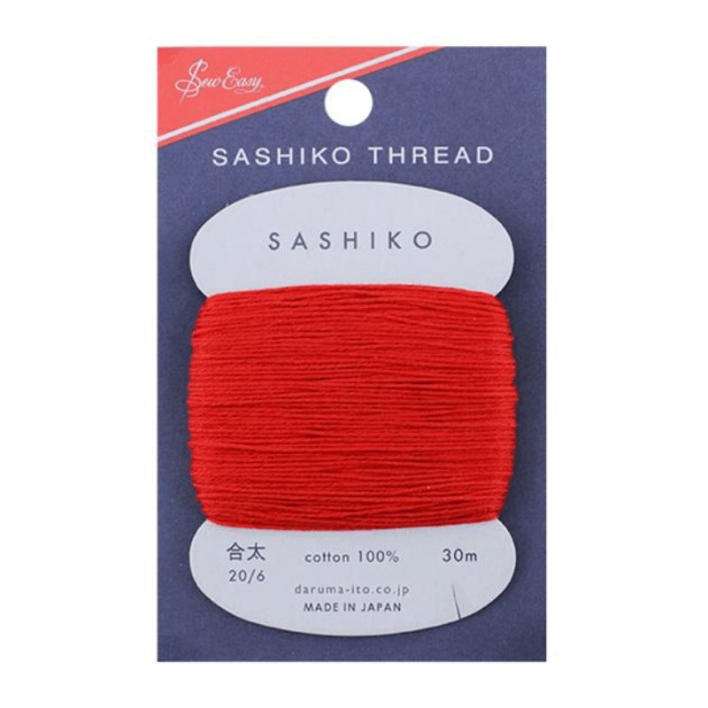 Sashiko - Sew Easy Thread Red Thin 30m