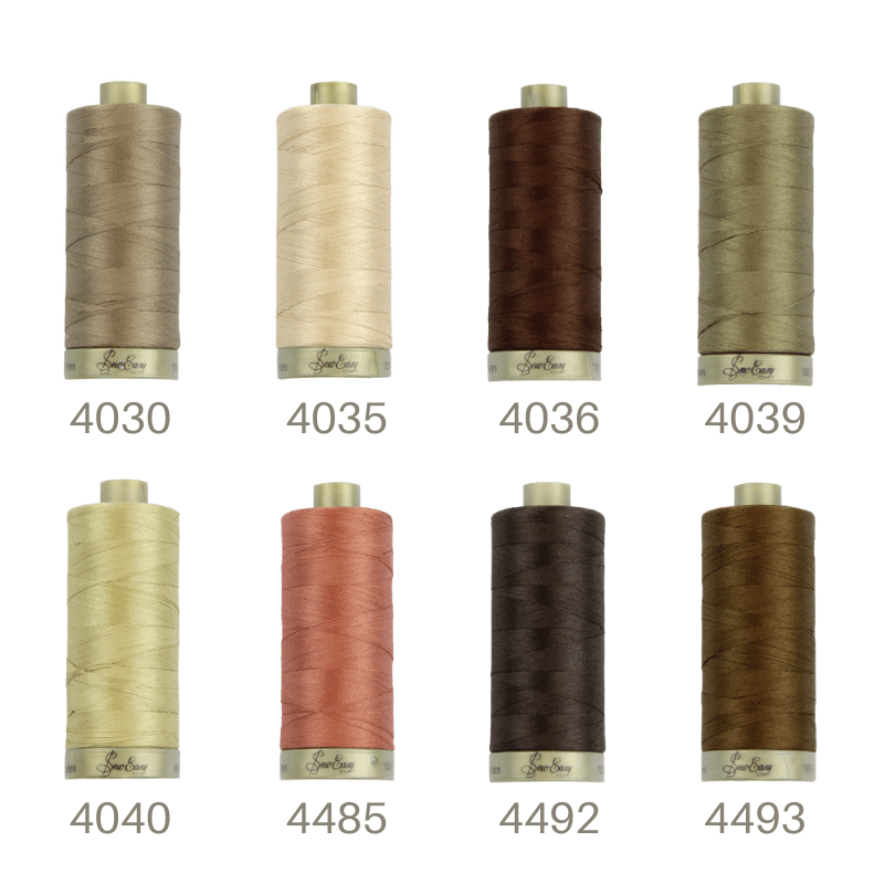 Sew Easy 50/2 Quilting Thread 1200 Yards Brown Colour