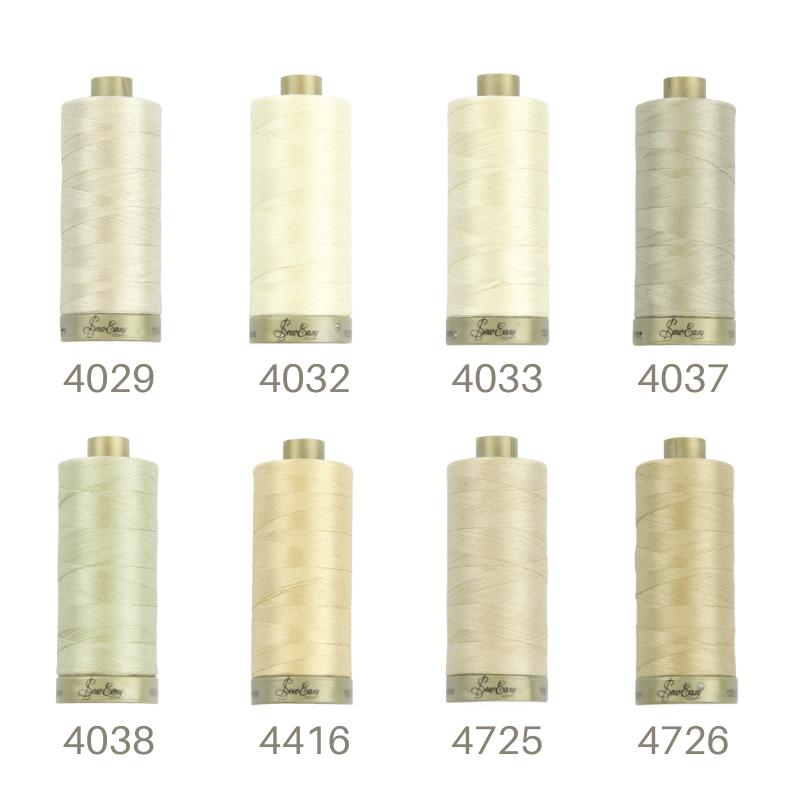 Sew Easy 50/2 Quilting Thread 1200 Yards Cream/Natural Colour