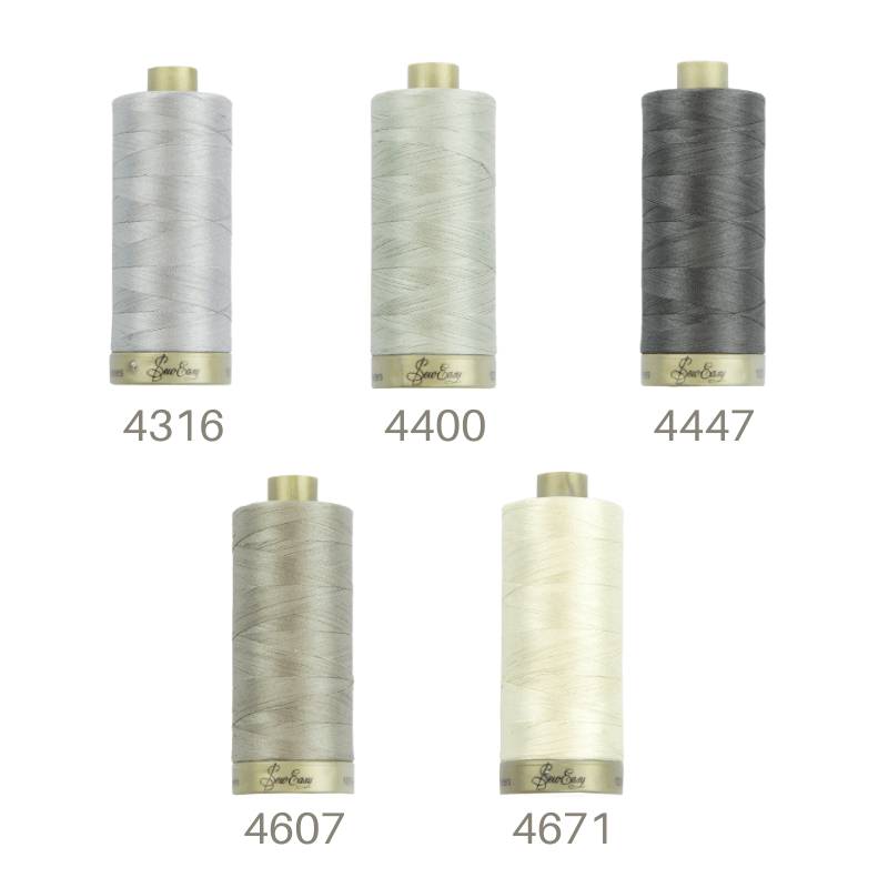 Sew Easy 50/2 Quilting Thread 1200 Yards Light Grey Colour