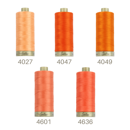 Sew Easy 50/2 Quilting Thread 1200 Yards Orange Colour
