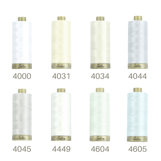 Sew Easy 50/2 Quilting Thread 1200 Yards White/Light Colour