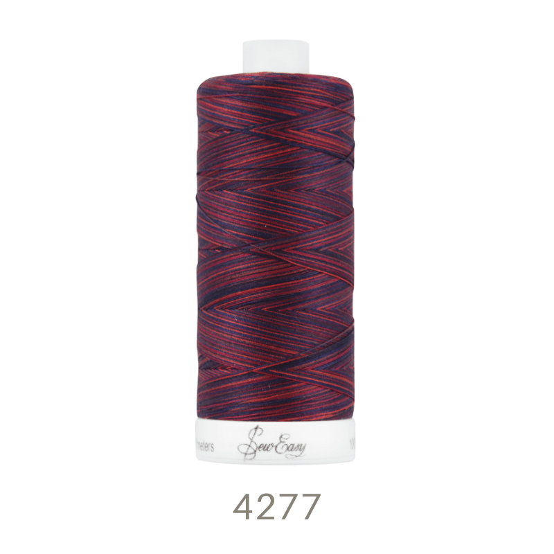 Sew Easy 50/3 Variegated Quilting Thread 800 Yards Colour 4277