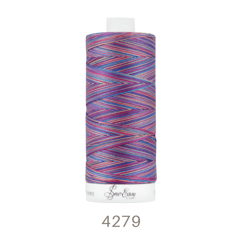 Sew Easy 50/3 Variegated Quilting Thread 800 Yards Colour 4279
