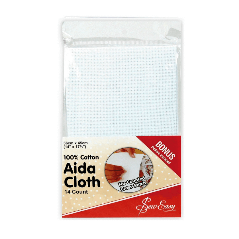 Sew Easy Aida Cloth White