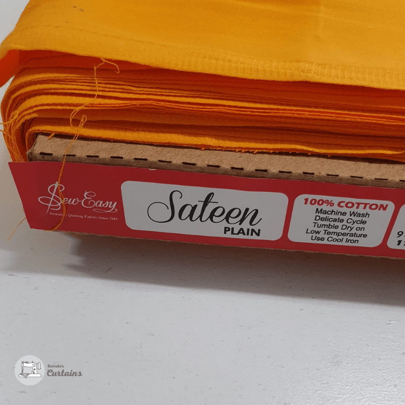Sew Easy Sateen Plain Dyed Cotton Fabric