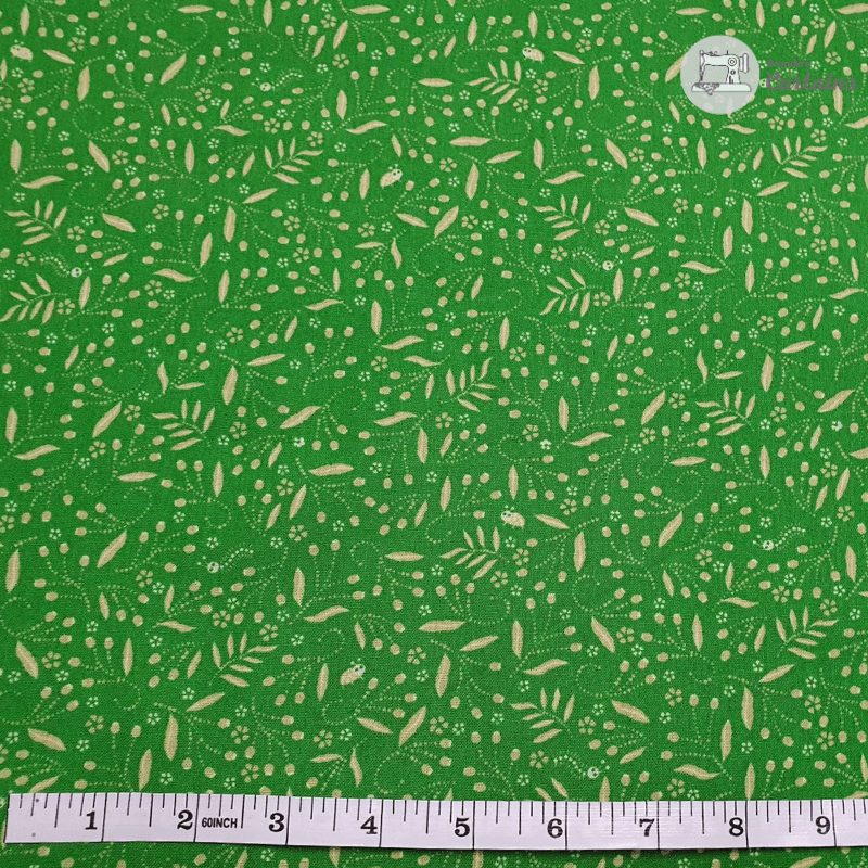 Sew Easy Fabric Little Critters Bright Green GL6951-13