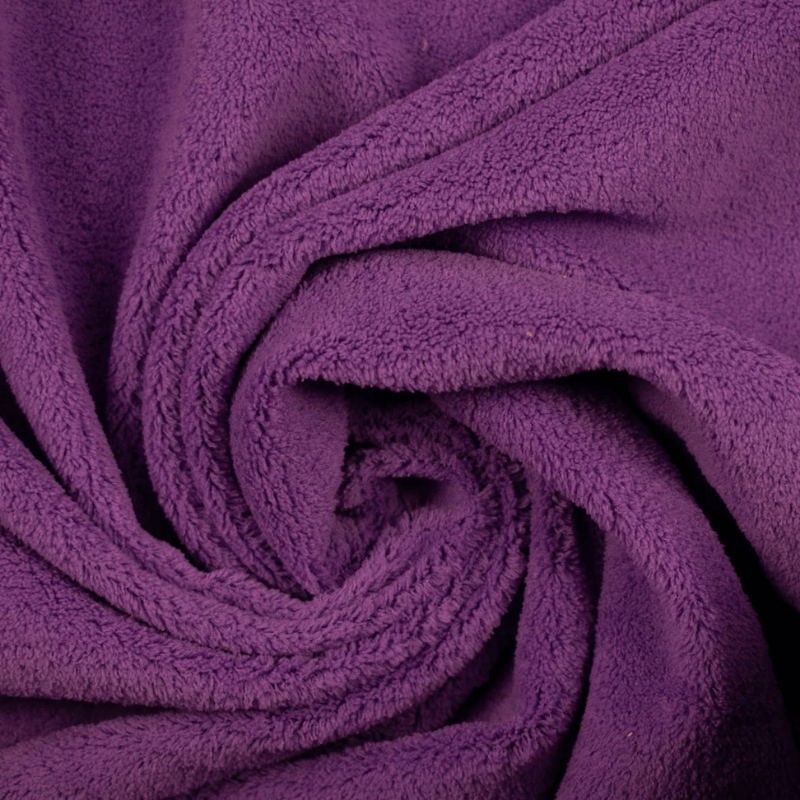 Sew Easy Fabric Snuggle Fleece Plain Coral Purple