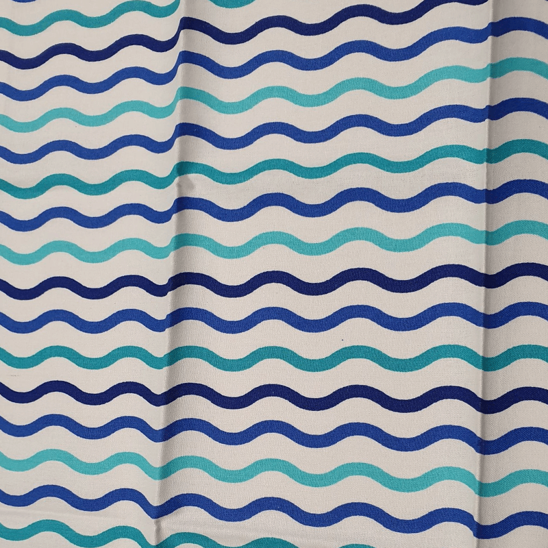 Sew Easy Fat Quarter 5pc Blue Waves