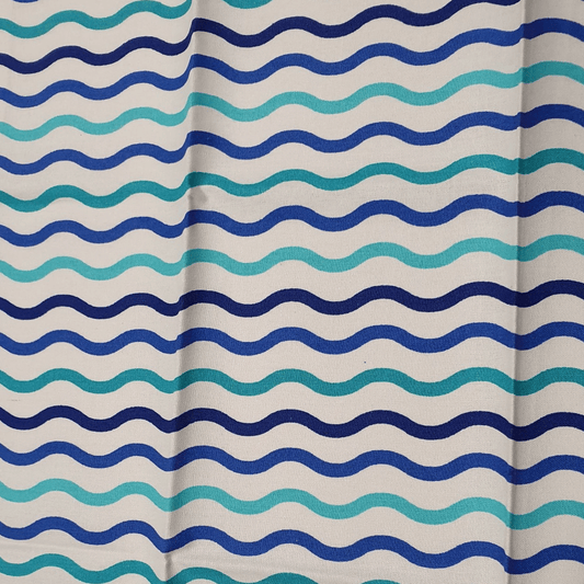 Sew Easy Fat Quarter 5pc Blue Waves