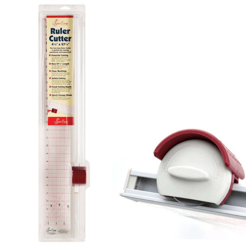 Sew Easy Hangsell Ruler Cutter Metric imperial 4.5 x 27.5 inch