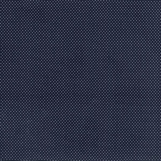 Sew Easy Fabric Micro Dot Series 100% Cotton Dark Navy