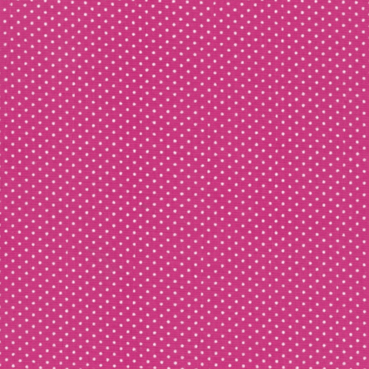 Sew Easy Fabric Micro Dot Series 100% Cotton Hot Pink