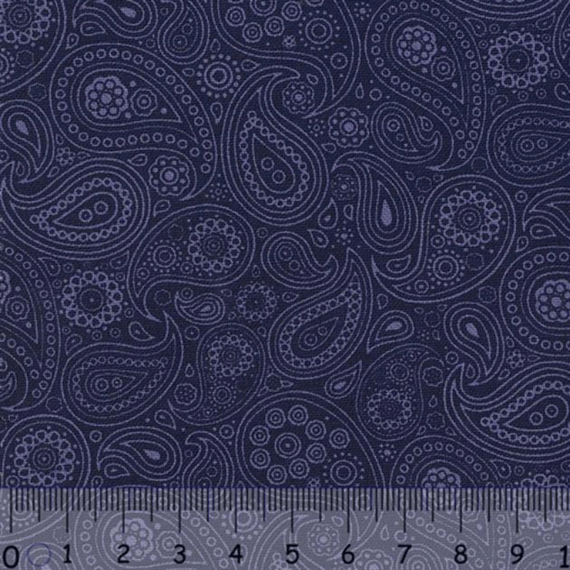 Sew Easy Paisley Print Cotton Sheeting Ink