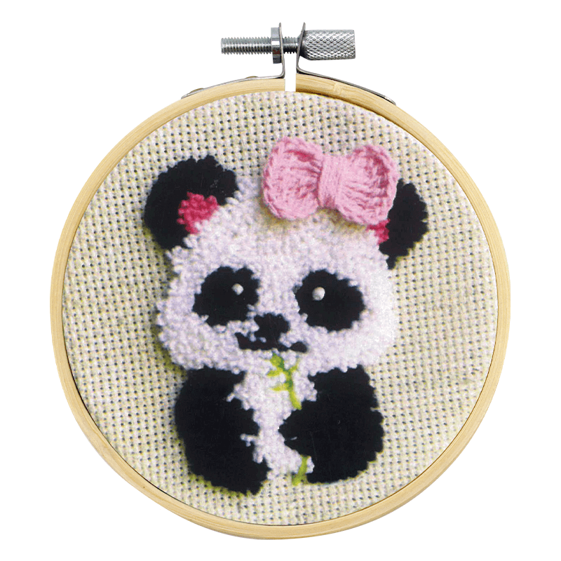 Sew Easy Punch Needle Kit 10cm Pippa the Panda