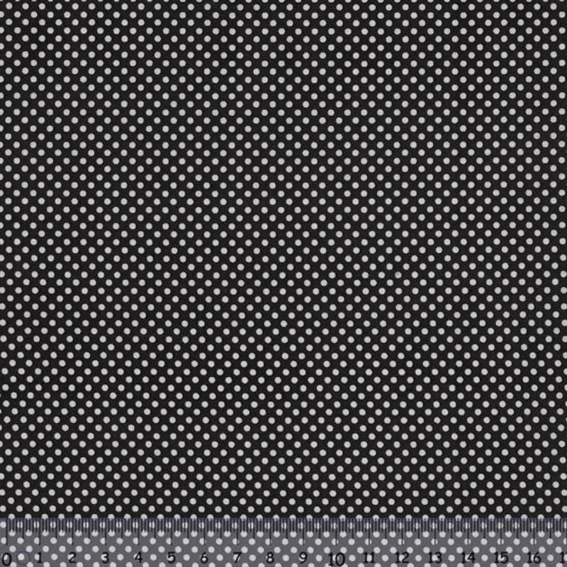 Sew Easy Spot Print Cotton Fabric Black
