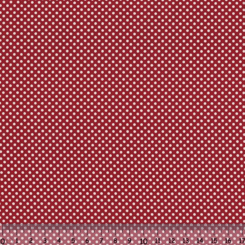 Sew Easy Spot Print Cotton Fabric Red