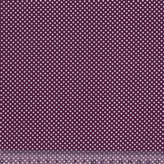 Sew Easy Spot Print Cotton Fabric Purple