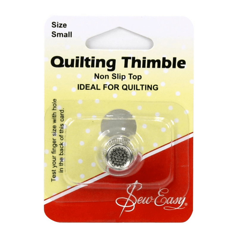 Ideal for Quilting.  The thimble's raised rim keeps the needles from slipping and makes it easier for the needle to pierce the fabric.