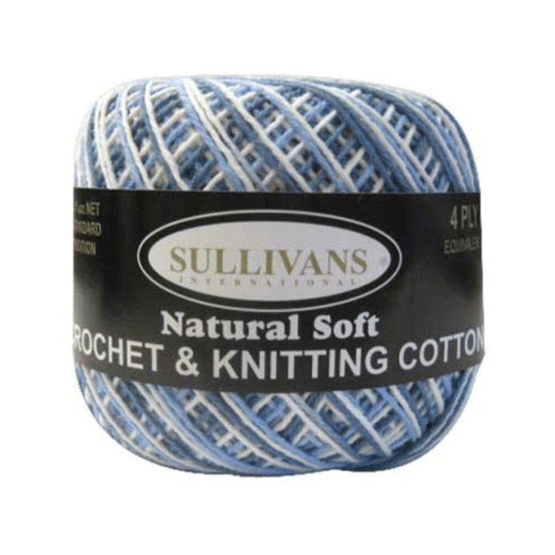 Sullivans Crochet Cotton Natural Soft cotton yarn offers a gentle finish that is all-purpose ideal for vests