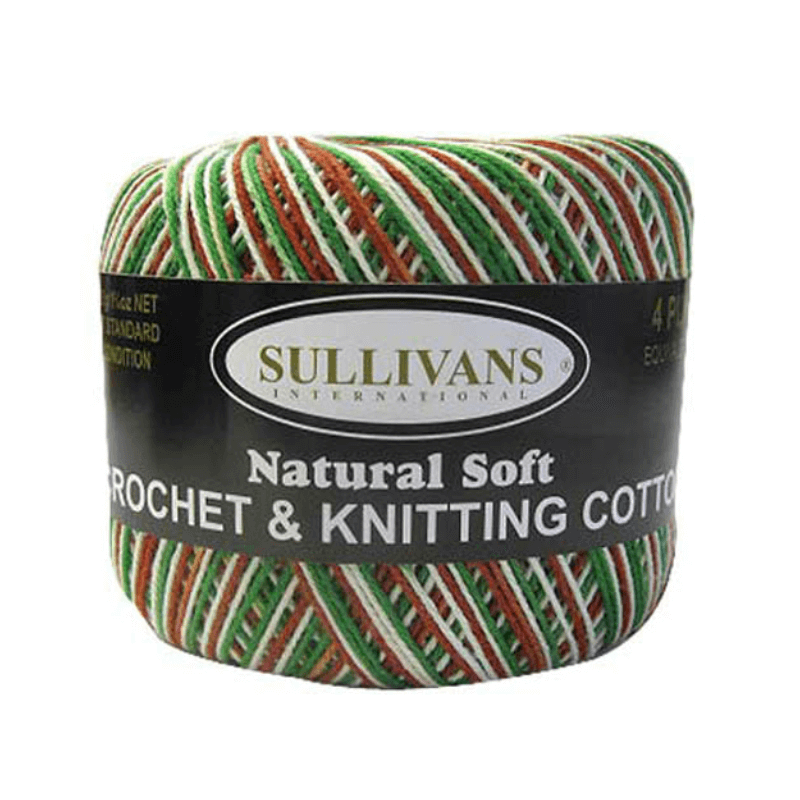 Sullivans Crochet Cotton Natural Soft cotton yarn offers a gentle finish that is all-purpose ideal for vests
