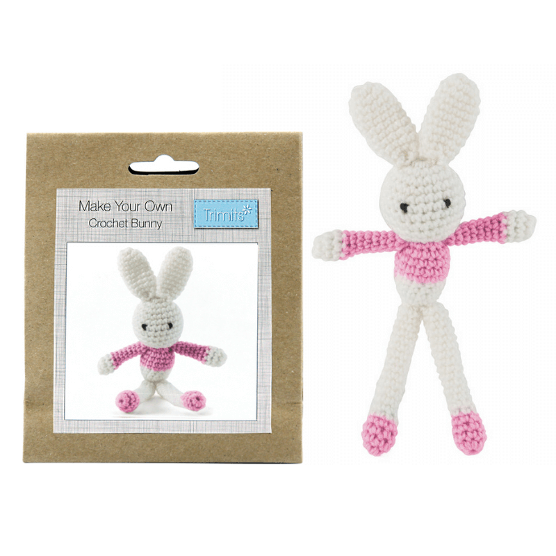 Trimits Crochet Kit Pink Rabbit – Handa Crafts and Curtains