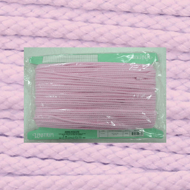 Uni-Trim Hood Cord Baby Pink