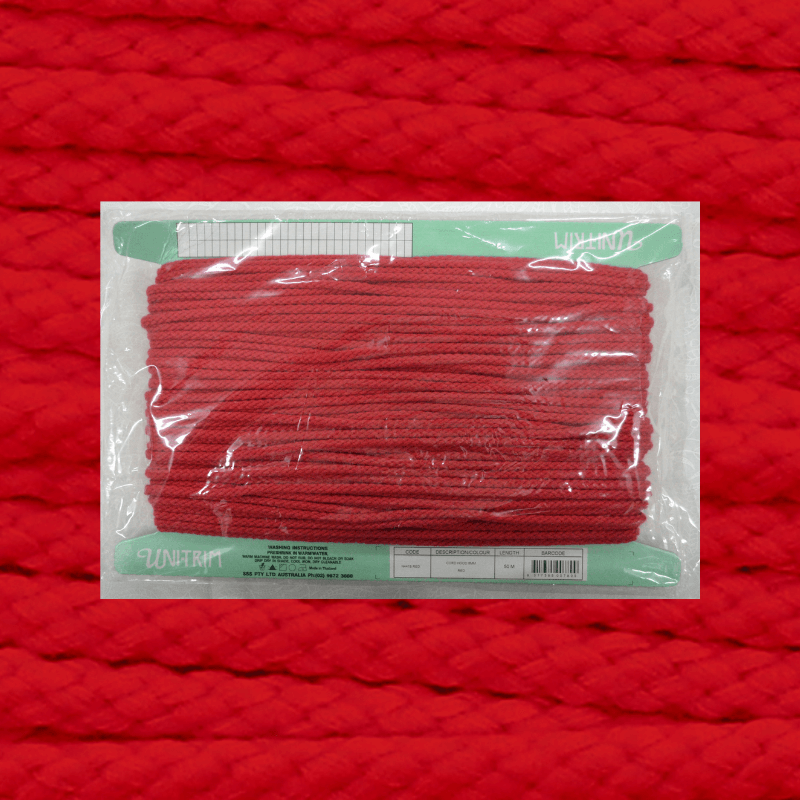 Uni-Trim Hood Cord Red