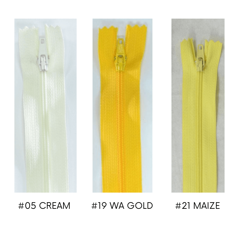 Vizzy Dress Zippers Cream, WA Gold, Maize