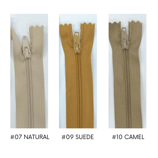 Vizzy Dress Zippers Natural, Suede, Camel