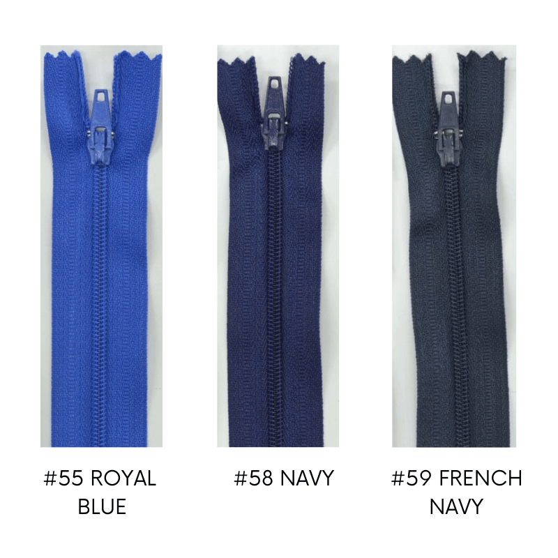 Vizzy Dress Zippers Royal Blue, Navy, French Navy