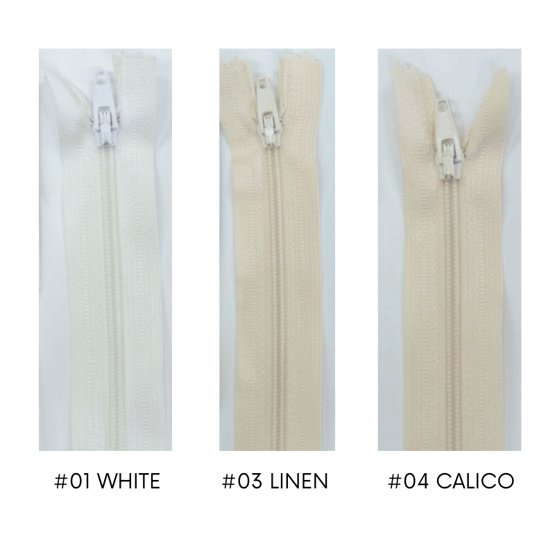 Vizzy Dress Zippers White, Linen, Calico
