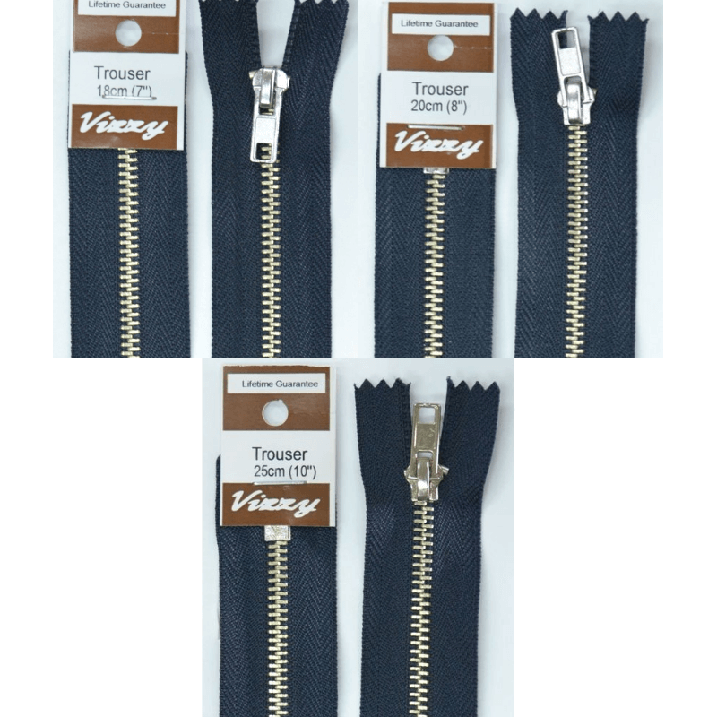 Vizzy Trouser Zippers French Navy