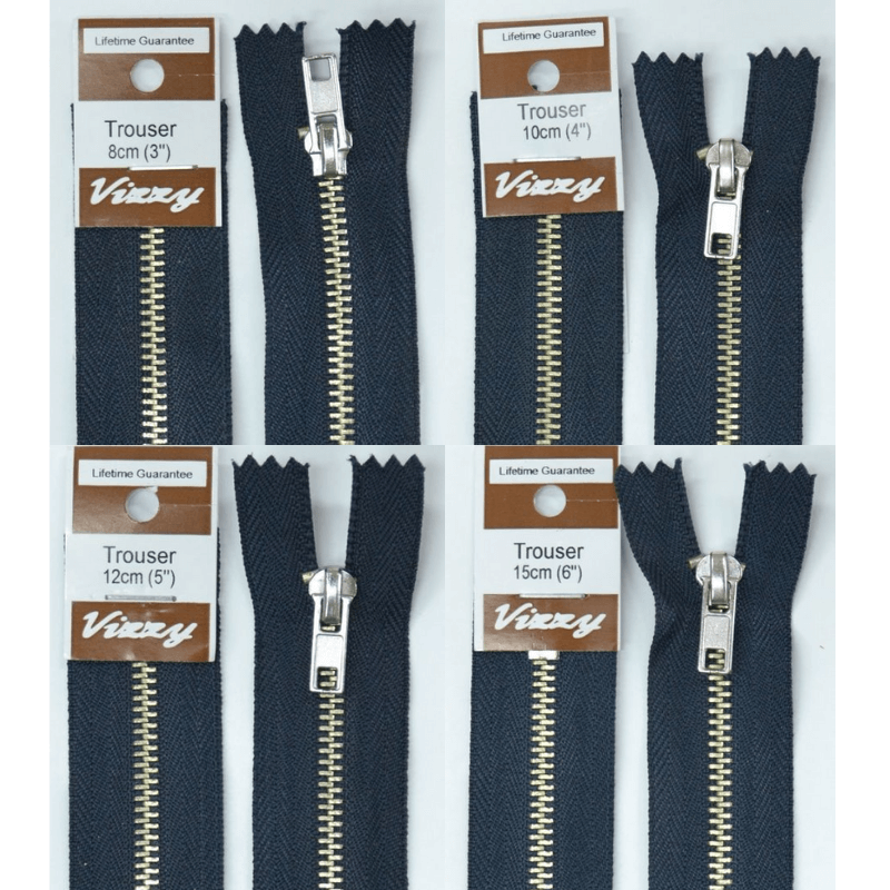 Vizzy Trouser Zippers French Navy